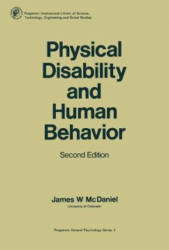 Physical Disability and Human Behavior (eBook, PDF) - McDaniel, James W.