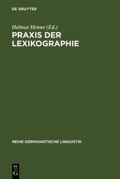 Cover Praxis der Lexikographie (eBook, PDF)