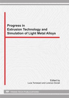 Cover Progress in Extrusion Technology and Simulation of Light Metal Alloys (eBook, PDF)