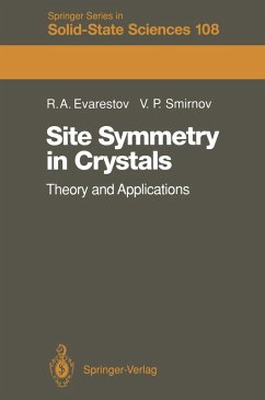 Site Symmetry in Crystals (eBook, PDF) - Evarestov, Robert A.; Smirnov, Vyacheslav P.