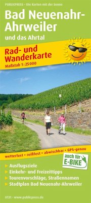 PublicPress Rad- und Wanderkarte Bad Neuenahr-Ahrweiler und das Ahrtal