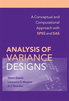 Analysis of Variance Designs (eBook, ePUB) - Gamst, Glenn