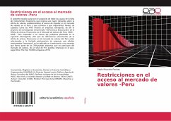 Restricciones en el acceso al mercado de valores -Peru - Pachas, Pablo Mauricio