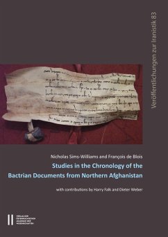 Cover Studies in the Chronology of the Bactrian Documents from Northern Afghanistan (eBook, PDF)
