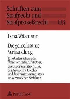 Die gemeinsame Verhandlung (eBook, PDF) - Kraus, Lena