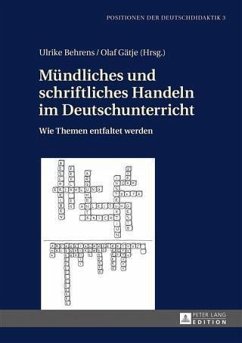 Muendliches und schriftliches Handeln im Deutschunterricht (eBook, PDF)