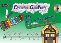 Einfacher!-Geht-Nicht: 19 Hits & Evergreens - - für das SONOR® GS PLUS Glockenspiel (F#+Bb) mit CD, m. 1 Audio-CD - Leuchtner, Martin;Waizmann, Bruno