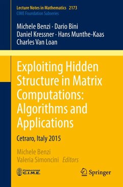 Exploiting Hidden Structure in Matrix Computations: Algorithms and Applications (eBook, PDF) - Benzi, Michele; Bini, Dario; Kressner, Daniel; Munthe-Kaas, Hans; Loan, Charles Van