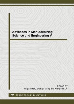 Advances in Manufacturing Science and Engineering V (eBook, PDF)