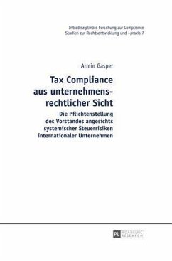 Tax Compliance aus unternehmensrechtlicher Sicht (eBook, PDF) - Gasper, Armin