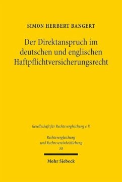 Cover Der Direktanspruch im deutschen und englischen Haftpflichtversicherungsrecht