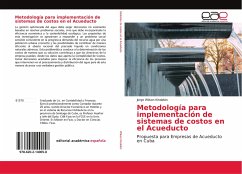 Metodología para implementación de sistemas de costos en el Acueducto - Wilson Kindelán, Jorge