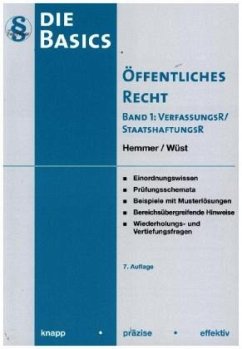 VerfassungsR / StaatshaftungsR / Basics Öffentliches Recht 1 Cover VerfassungsR / StaatshaftungsR / Basics Öffentliches Recht 1