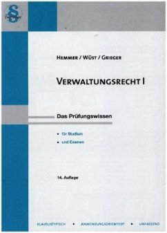 Verwaltungsrecht I - Wüst, Achim;Hemmer, Karl-Edmund;Grieger, Michael