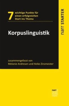 Korpuslinguistik - Andresen, Melanie;Zinsmeister, Heike
