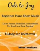 Ode to Joy Beginner Piano Sheet Music (eBook, PDF)