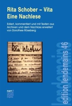 Cover Rita Schober - Vita. Eine Nachlese