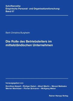 Die Rolle des Betriebsleiters im mittelständischen Unternehmen (eBook, PDF) - Burgheim, Berit Christina
