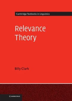 Relevance Theory (eBook, ePUB) - Clark, Billy