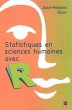 Statistiques en sciences humaines avec... - Bild 1