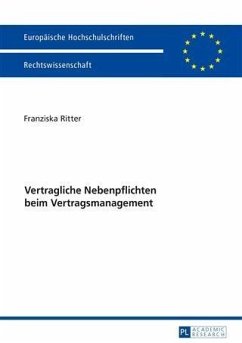 Vertragliche Nebenpflichten beim Vertragsmanagement (eBook, PDF) - Ritter, Franziska