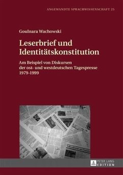 Leserbrief und Identitaetskonstitution (eBook, PDF) - Wachowski, Goulnara