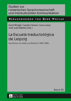 La Escuela traductologica de Leipzig (eBook, PDF)