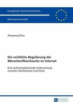 Die rechtliche Regulierung der Menschenfleischsuche im Internet (eBook, PDF) - Zhao, Xiaopeng