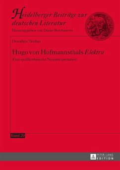 Hugo von Hofmannsthals Elektra (eBook, ePUB) - Dorothee Treiber, Treiber