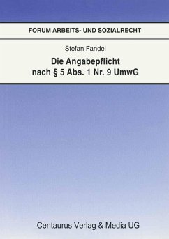 Cover Die Angabepflicht nach § 5 Abs. 1 Nr. 9 UmwG (eBook, PDF)