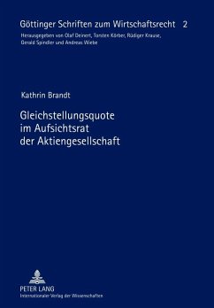 Gleichstellungsquote im Aufsichtsrat der Aktiengesellschaft (eBook, PDF) - Brandt, Kathrin
