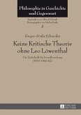 Keine Kritische Theorie ohne Leo Loewenthal (eBook, ePUB)