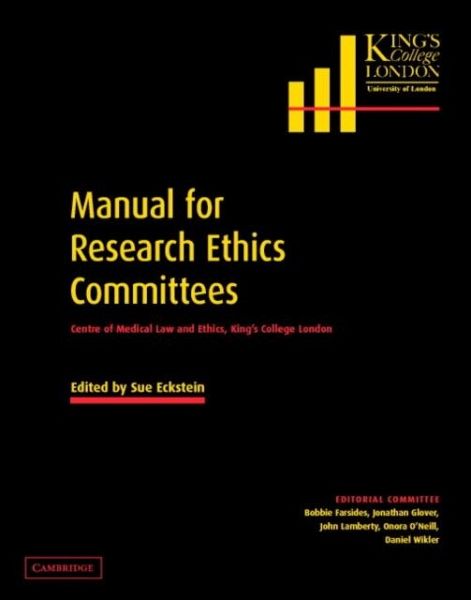 Manual for Research Ethics Committees (eBook, PDF)