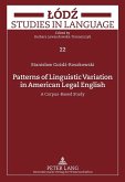 Patterns of Linguistic Variation in American Legal English (eBook, PDF)
