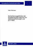 Kontrahierungspflichten der Kreditwirtschaft aufgrund von Selbstverpflichtungen und 21 AGG (eBook, PDF)