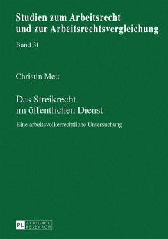 Das Streikrecht im oeffentlichen Dienst (eBook, PDF) - Mett, Christin
