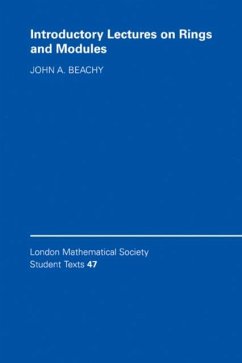 Introductory Lectures on Rings and Modules (eBook, PDF) - Beachy, John A.