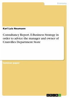 Consultancy Report. E-Business Strategy in order to advice the manager and owner of Cranvilles Department Store (eBook, PDF)