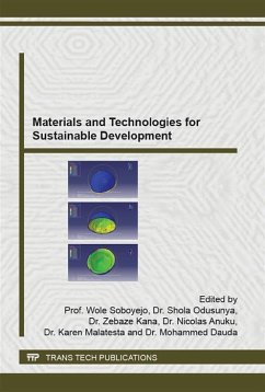 Materials and Technologies for Sustainable Development (eBook, PDF)