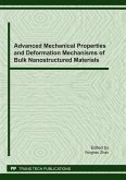 Advanced Mechanical Properties and Deformation Mechanisms of Bulk Nanostructured Materials (eBook, PDF)