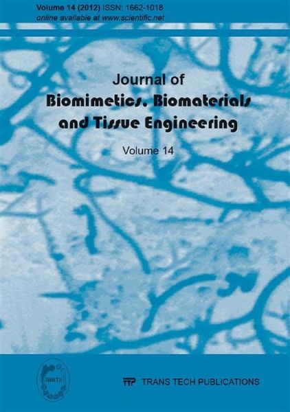 Journal of Biomimetics, Biomaterials & Tissue Engineering Vol.14 (eBook, PDF) Journal of Biomimetics, Biomaterials & Tissue Engineering Vol.14 (eBook, PDF)