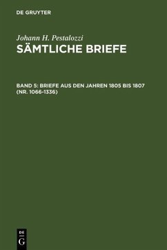 Cover Briefe aus den Jahren 1805 bis 1807 (Nr. 1066-1336) (eBook, PDF)