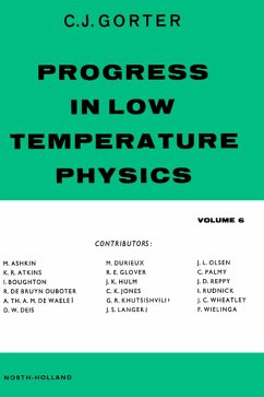Progress in Low Temperature Physics (eBook, PDF)