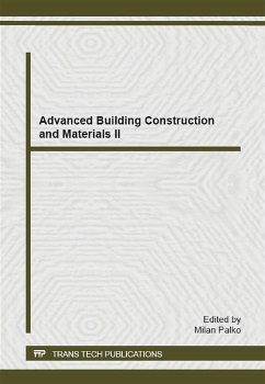 Advanced Building Construction and Materials II (eBook, PDF)