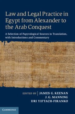 Cover Law and Legal Practice in Egypt from Alexander to the Arab Conquest (eBook, PDF)