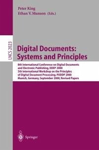 Digital Documents: Systems and Principles (eBook, PDF)
