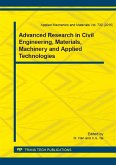 Advanced Research in Civil Engineering, Materials, Machinery and Applied Technologies (eBook, PDF)