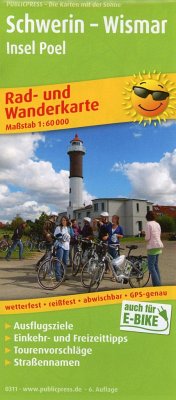 PublicPress Rad- und Wanderkarte Schwerin - Wismar, Insel Poel