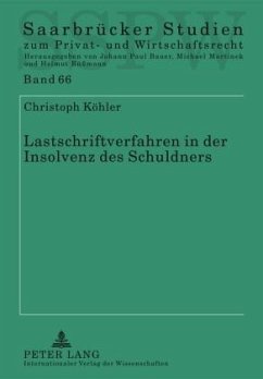 Lastschriftverfahren in der Insolvenz des Schuldners (eBook, PDF) - Kohler, Christoph