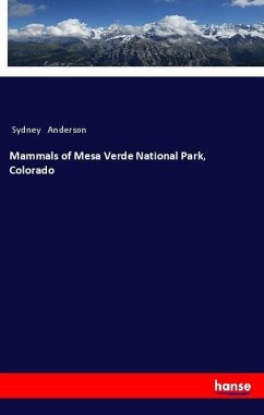 Mammals of Mesa Verde National Park, Colorado - Anderson, Sydney